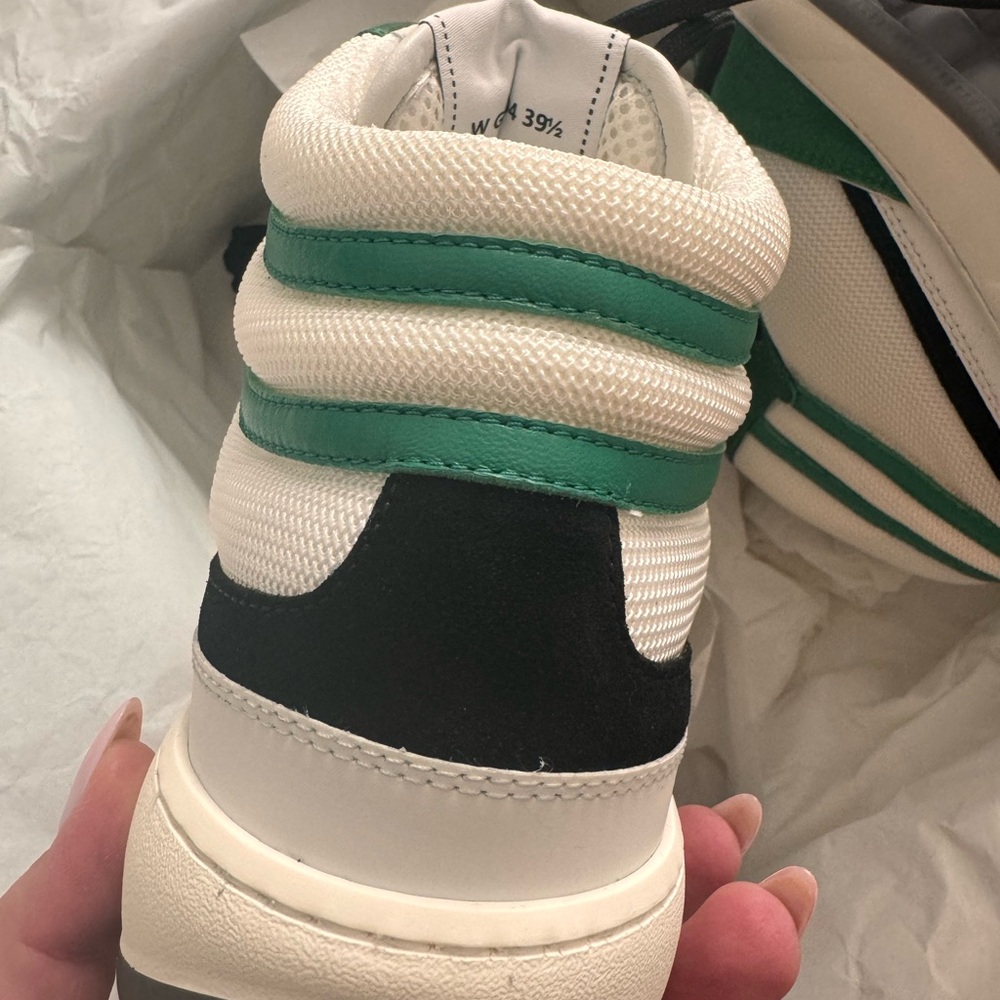 Chanel Women’s Green & White High-Top Sneakers - Picture 4 of 8